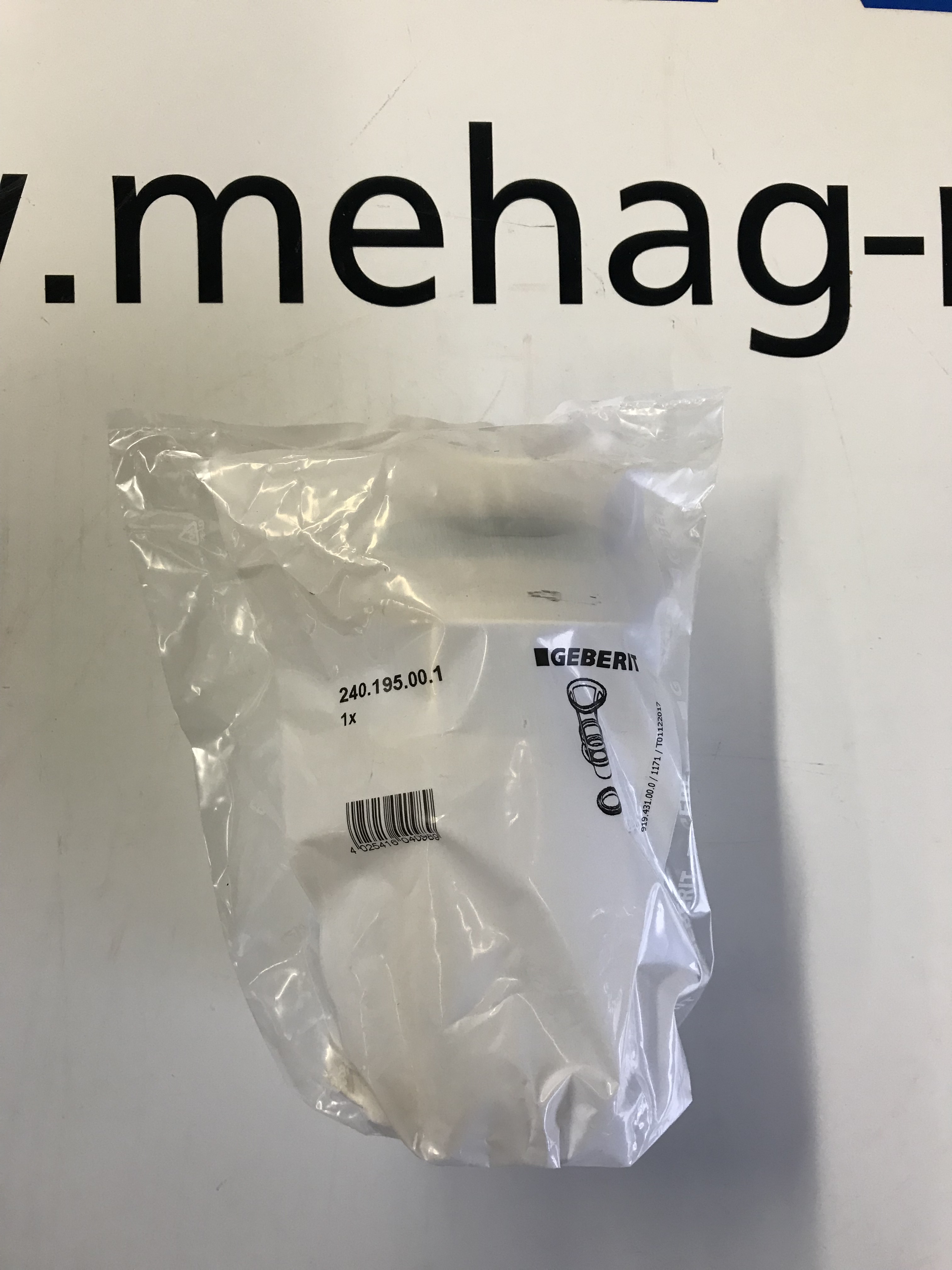 Geberit Bassin mit Dichtung für Ablaufglocke 240.114.00.1
