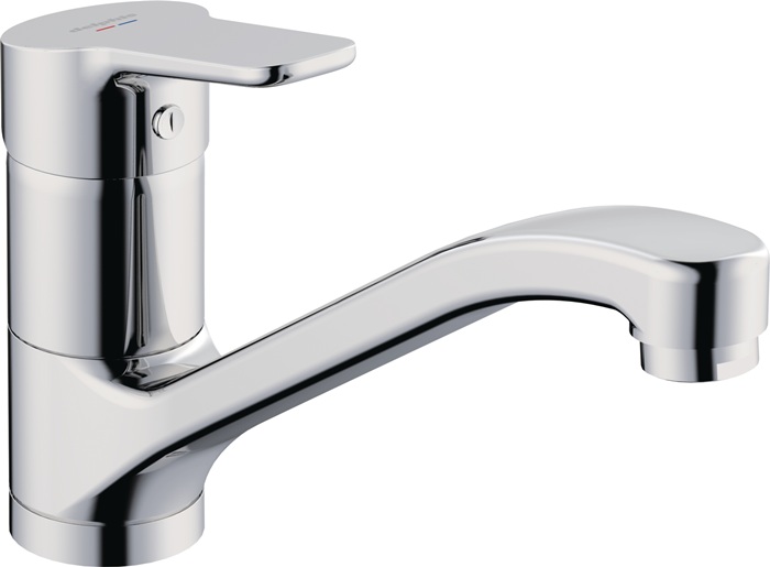 Spültischbatterie-EHM "delphis living" chrom mit Schwenkauslauf