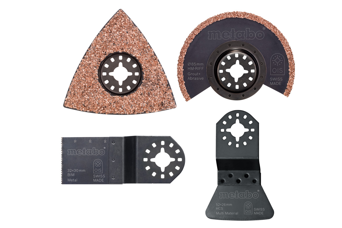 Metabo Fliesenleger-Set 4-teilig für Multifunktions-Werkzeug