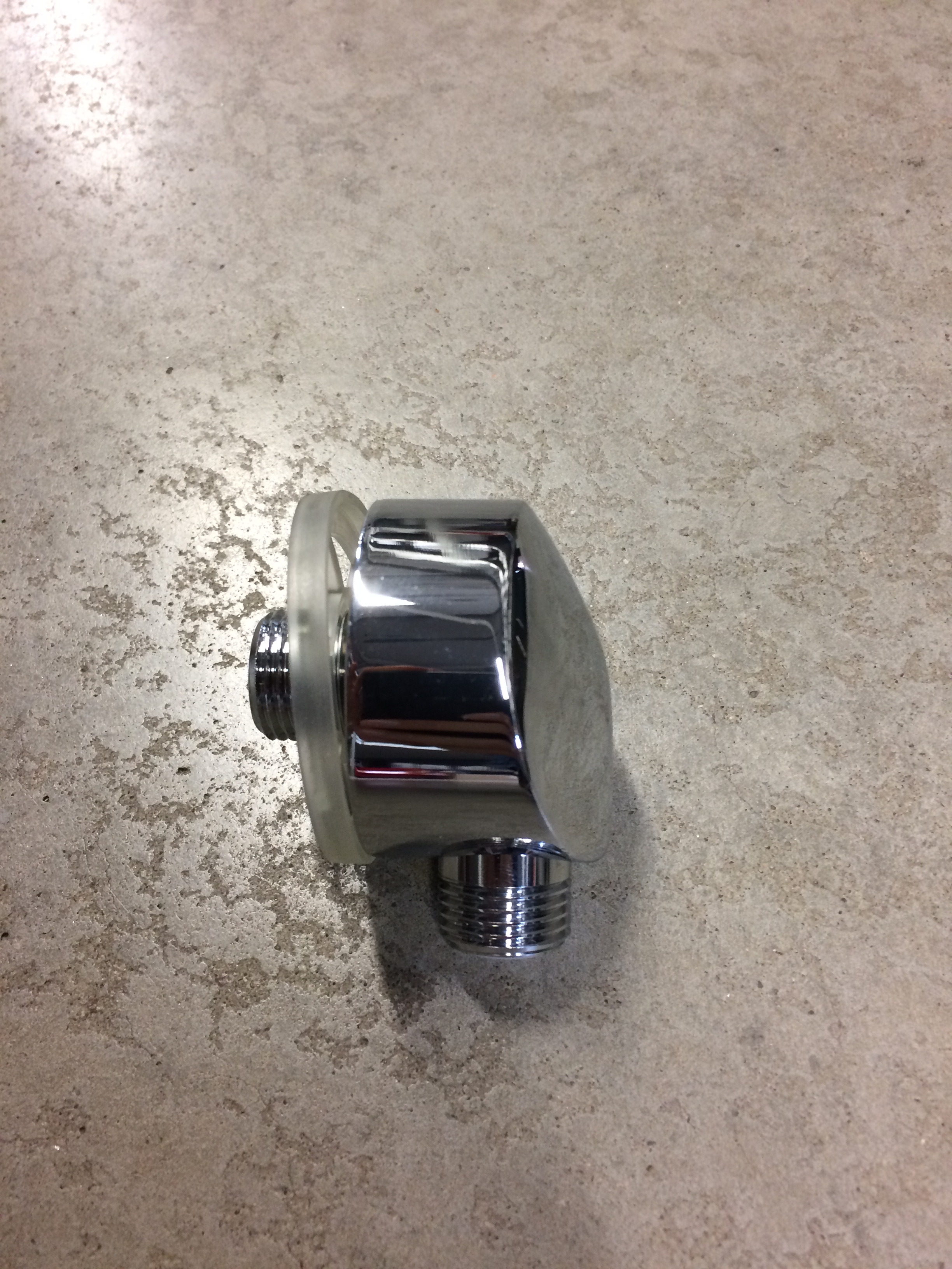 Wandanschlussbogen 1/2 '' Messing verchromt