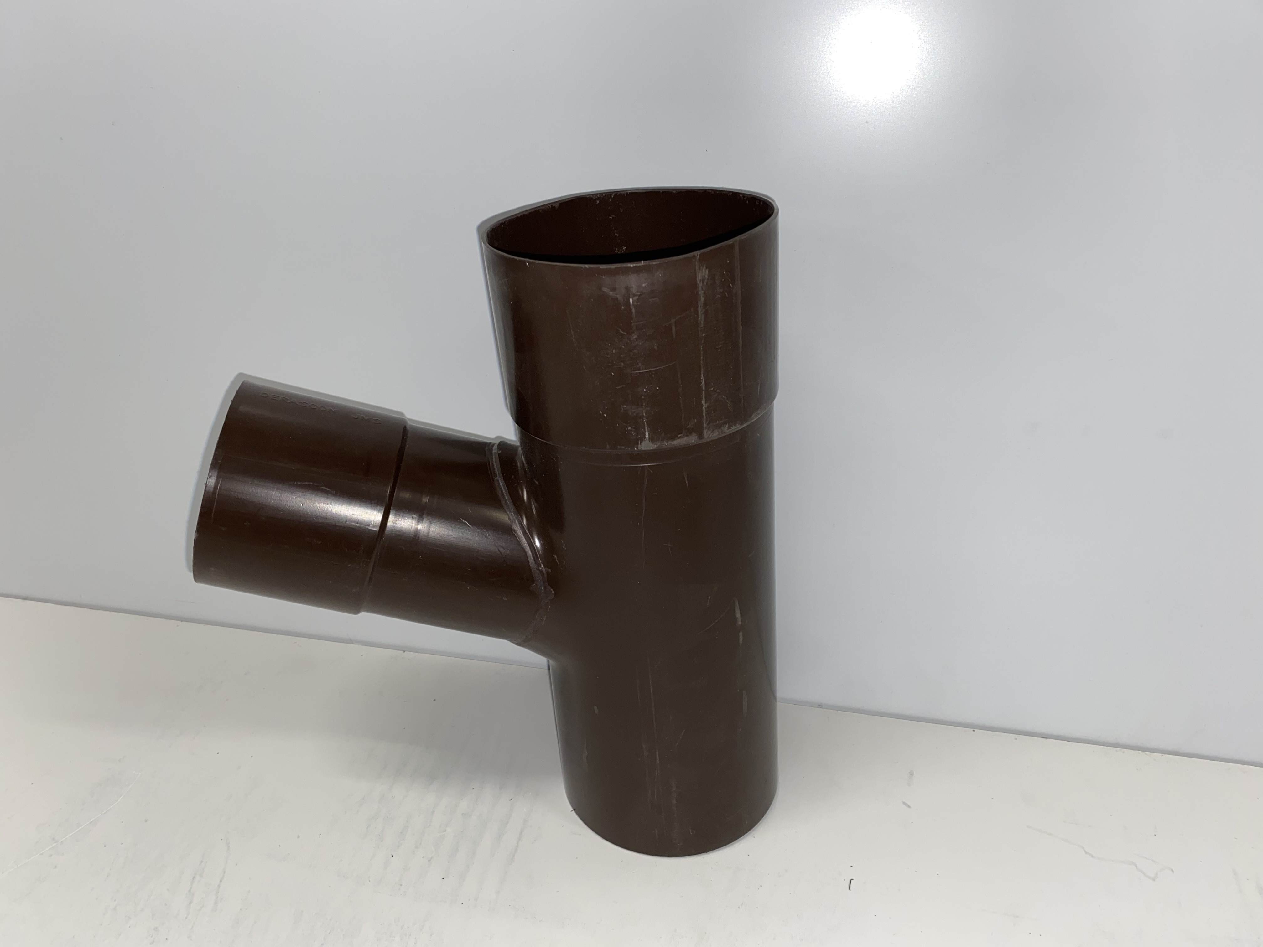 PVC-Abzweig Derascon (DDR) 6-tlg / 8-tlg braun 100 / 76 60°