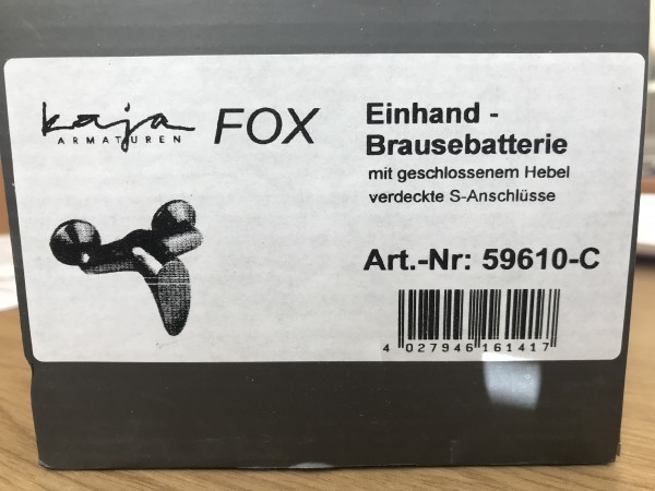 Brausebatterie-EHM chrom Kaja "FOX"